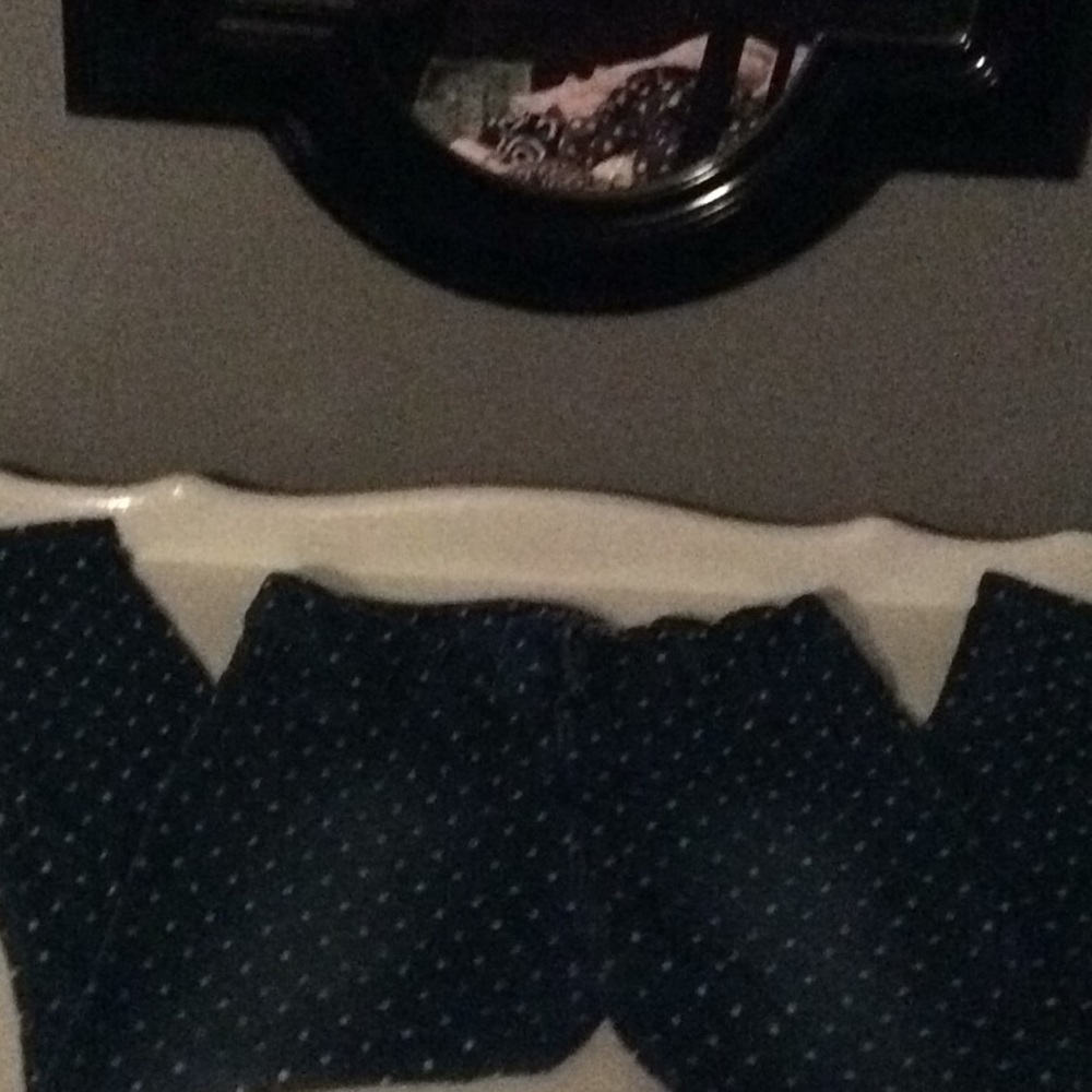 Blue polkadot jeans